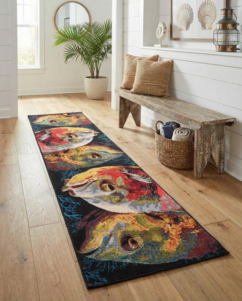 Seaside Haven Rugs Collection Area Rug -  Harbor Runner Multi  lifestyle 28