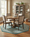 Soho Elegance Collection Area Rug -  Mercer (Turquoise) Octagon Turquoise  lifestyle 62