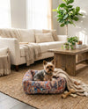 Luxury Pet Lounge Collection Pet Bed -  Burrow Rectangle Multi  lifestyle 5