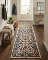 Casablanca Tapestry Collection Area Rug -  Marrakech (Ivory) Runner Ivory  lifestyle 45