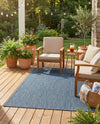 Seaside Serenity Collection Area Rug - Veranda (Blue) Rectangle Blue  lifestyle 16