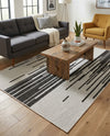 Urban Terrace Collection Area Rug -  Riverside Rectangle Black and White  lifestyle 11