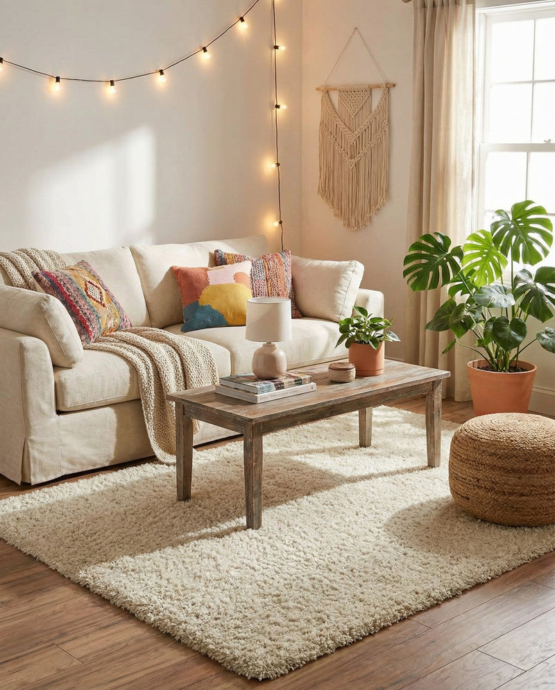 Plush Oasis Collection Area Rug - Serenity (Pure Ivory) Rectangle Pure Ivory  lifestyle 4