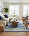 Lagoon Oasis Collection Area Rug -  Harbor Rectangle Blue  lifestyle 6