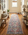 Zahara Oasis Collection Area Rug -  Rabat Runner Yellow Pink  lifestyle 78