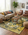 Riviera Elegance Collection Area Rug -  Menton (Navy Blue) Rectangle Navy Blue  lifestyle 14