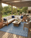 Savannah Pergola Collection Area Rug -  Pergola (Blue) Rectangle Blue  lifestyle 28