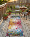 Urban Terrace Collection Area Rug -  Terrace Runner Multi  lifestyle 36