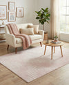 Seychelles Stripes Collection Area Rug - Mahe (Pink) Rectangle Pink  lifestyle 6