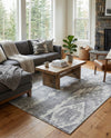 Cascade Range Collection Area Rug - Hood (Gray) Square Gray  lifestyle 51