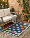 Caribbean Terrace Collection Area Rug -  Tobago Rectangle Charcoal  lifestyle 33