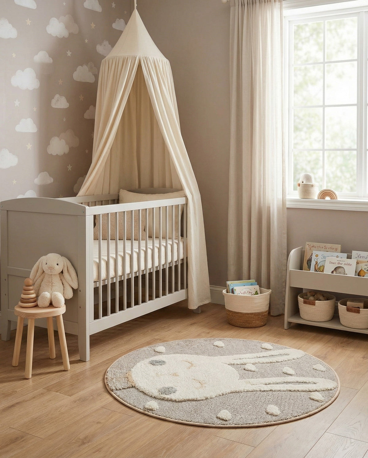 Wonder Tykes Collection Area Rug -  Blisswood Round Peach Blossom  lifestyle 52