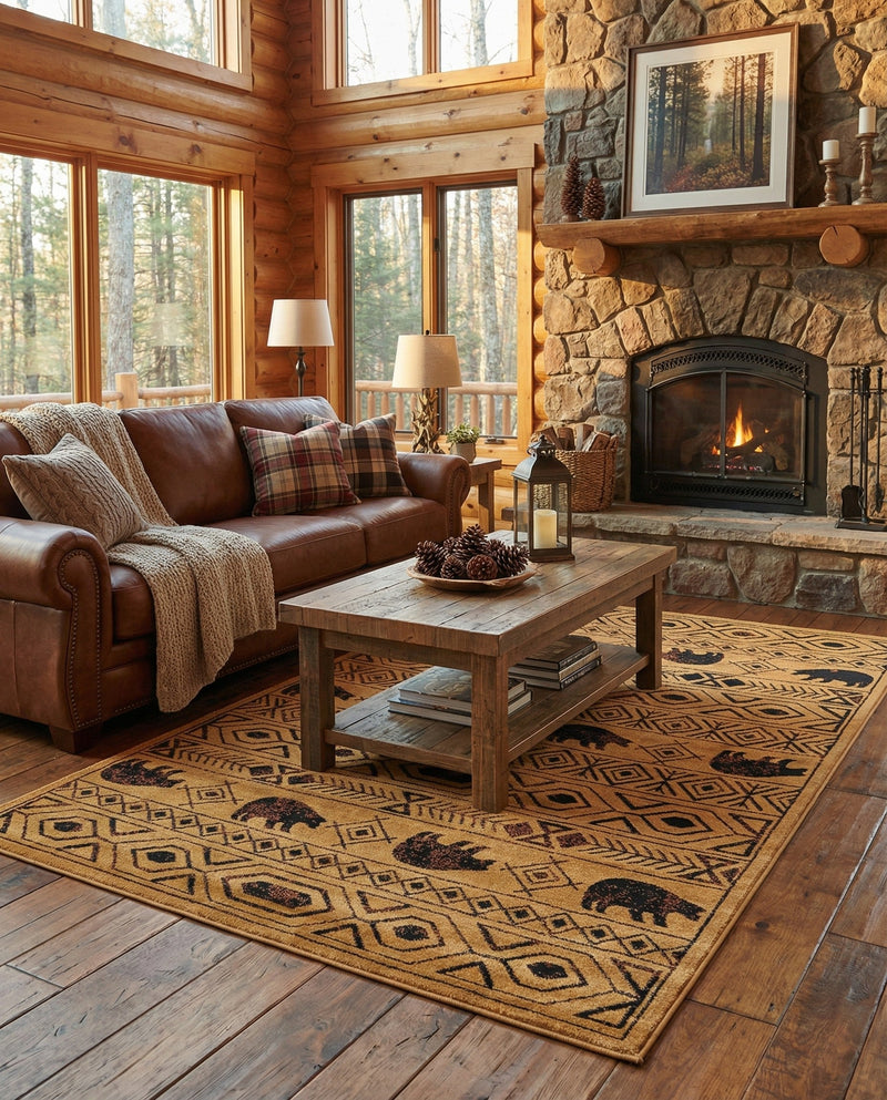 Frontier Trails Collection Area Rug -  Sedona Rectangle Cedar  lifestyle 19