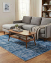 Sahara Essence Collection Area Rug - Oasis (Blue) Rectangle Blue  lifestyle 10