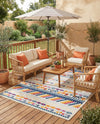 Bahama Breeze Outdoor Collection Area Rug -  Bimini Rectangle Gray  lifestyle 39