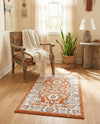 Savannah Elegance Collection Area Rug - Augusta (Rust Red) Rectangle Rust Red  lifestyle 8