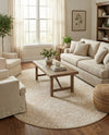 Andes Summit Collection Area Rug -  Lanín Oval Beige  lifestyle 50