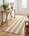 Serenity Braided Jute Collection Area Rug - Luna Runner Natural and Ivory  lifestyle 30