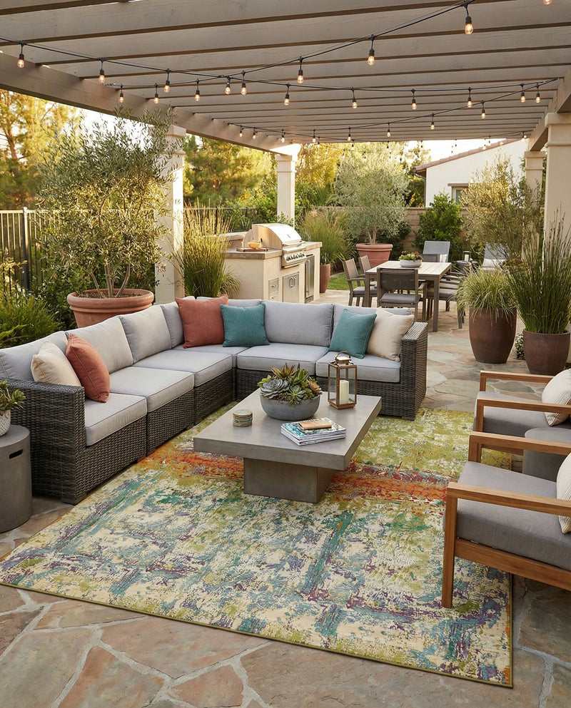 Urban Terrace Collection Area Rug -  Terrace Rectangle Multi  lifestyle 18