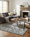 Charleston Elegance Collection Area Rug -  Seaport (Gray) Rectangle Gray  lifestyle 18