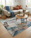 Aegean Elegance Washables Collection Area Rug -  Hydra Square Multi  lifestyle 74