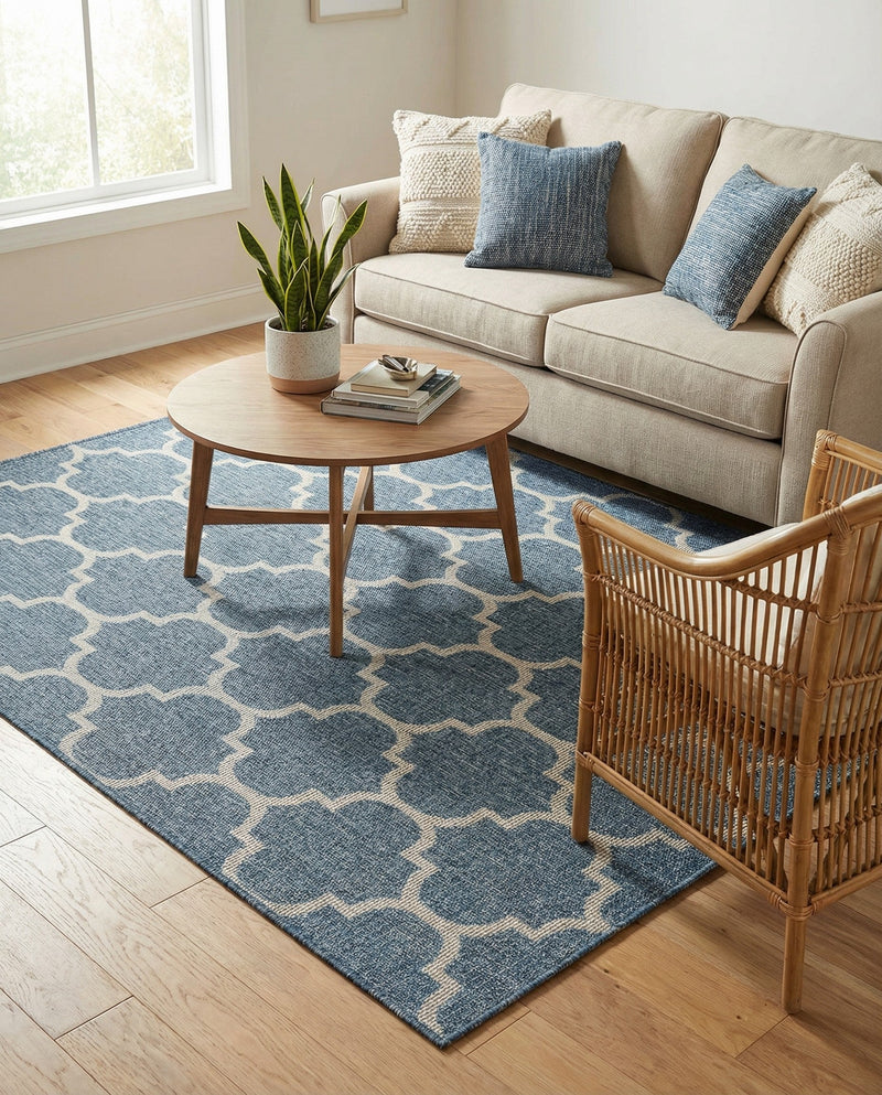 Savannah Pergola Collection Area Rug - Arbor (Navy Blue) Rectangle Navy Blue  lifestyle 20