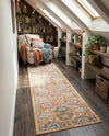 Seville Stripes Collection Area Rug -  Cordoba (Yellow) Runner Yellow  lifestyle 58