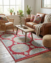 Arcadia Rugs Collection Area Rug -  Atlantis (Red) Rectangle Red  lifestyle 15
