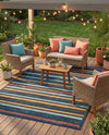 Caribbean Terrace Collection Area Rug -  Martinique Rectangle Charcoal  lifestyle 15