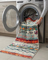 Colorburst Oasis Collection Area Rug -  Lagoon Runner Multi  lifestyle 70