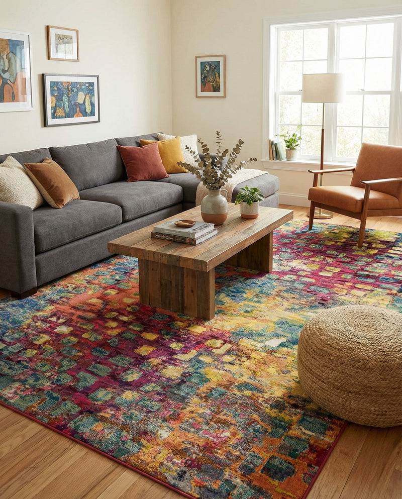 Sevilla Splendor Collection Area Rug - Alcazar Rectangle Multi  lifestyle 32