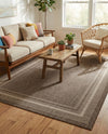 Terrace Fringe Collection Area Rug - Veranda (Brown) Rectangle Brown  lifestyle 14