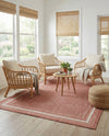 Terrace Fringe Collection Area Rug - Veranda (Rust Red) Rectangle Rust Red  lifestyle 22