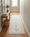Savannah Elegance Collection Area Rug -  Tybee (Ivory) Runner Ivory  lifestyle 41