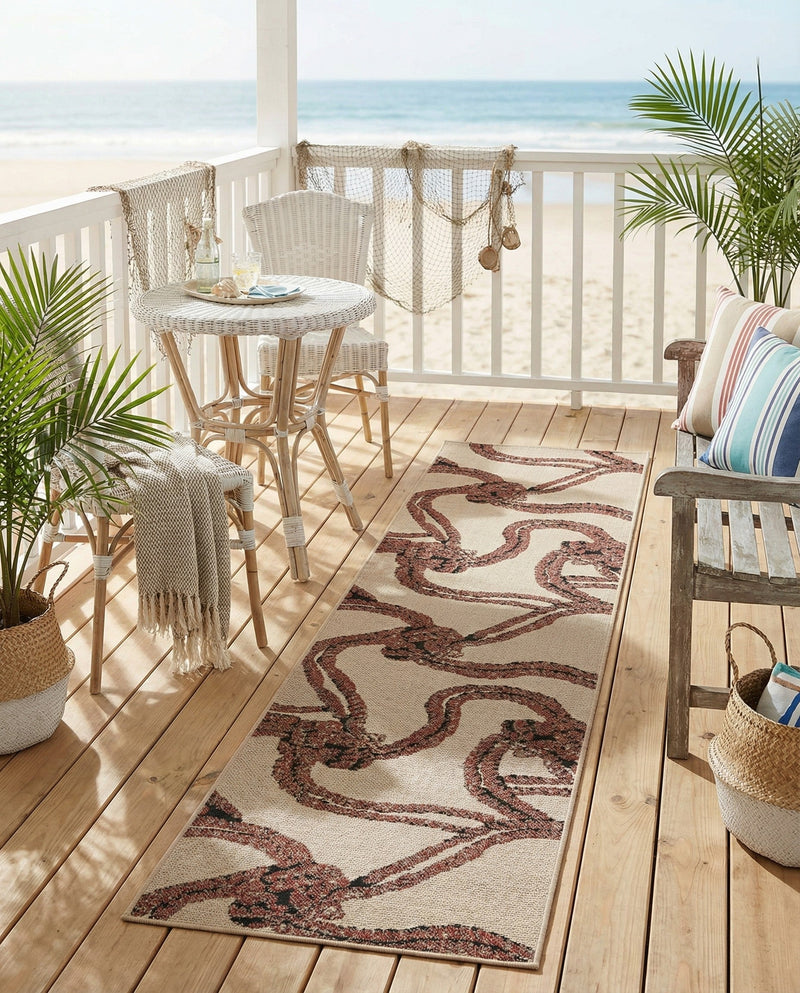 Seaside Haven Rugs Collection Area Rug -  Dunes Runner Beige  lifestyle 64