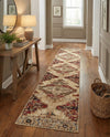 Neptune Elegance Collection Area Rug -  Naiad Runner Burgundy Beige  lifestyle 50