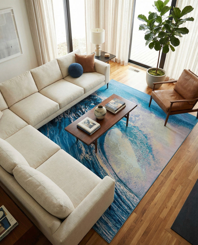 Urban Terrace Collection Area Rug - Veranda Rectangle Blue  lifestyle 20