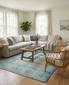 Metro Heights Collection Area Rug -  Midtown Rectangle Teal  lifestyle 9