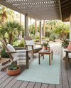 Jill Zarin Sedona Oasis Outdoor Collection Area Rug - Coconino (Palm Green) Runner Palm Green  lifestyle 42