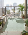 Jill Zarin Sedona Oasis Outdoor Collection Area Rug - Coconino (Palm Green) Rectangle Palm Green  lifestyle 14