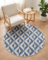 Urban Oasis Rugs Collection Area Rug -  Highrise (Blue) Round Blue  lifestyle 58