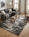 Urban Terrace Collection Area Rug -  Midtown Rectangle Black and White  lifestyle 20