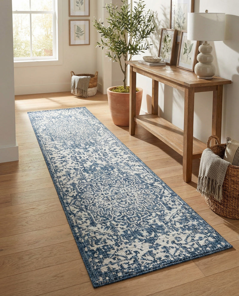 Urban Oasis Rugs Collection Area Rug -  Penthouse (Blue) Runner Blue  lifestyle 40