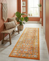 Adriana Terrace Collection Area Rug -  Positano (Orange) Runner Orange  lifestyle 62