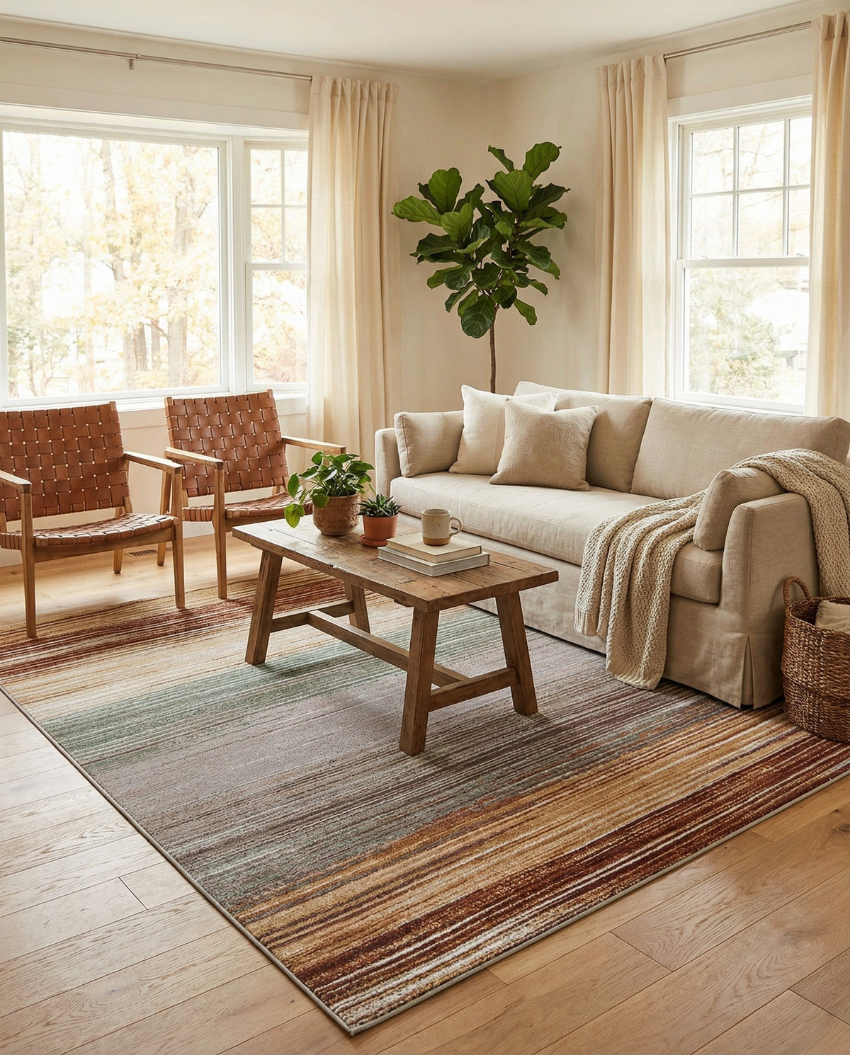 Urban Terrace Collection Area Rug -  Corsica Rectangle Multi  lifestyle 17