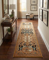 Patio Heritage Collection Area Rug - Veranda Runner Black Gold Brown  lifestyle 64