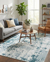 Cathedral Elegance Collection Area Rug -  Basilica Rectangle Navy Blue  lifestyle 74