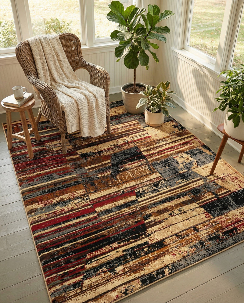 Neptune Elegance Collection Area Rug - Triton Rectangle Multi  lifestyle 3