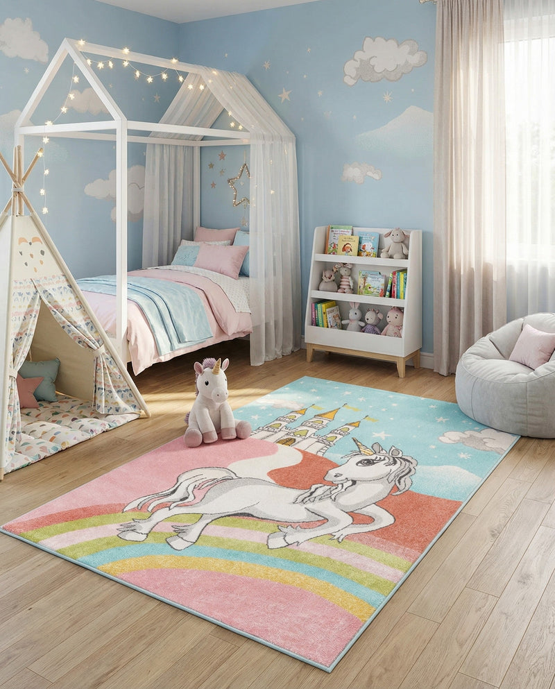 Wonder Tykes Collection Area Rug -  Carnival Rectangle Multi  lifestyle 4