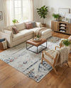 Aegean Elegance Washables Collection Area Rug -  Zakynthos Rectangle Ivory Gray  lifestyle 31